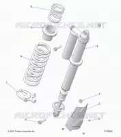 SUSPENSION, REAR SHOCK MONTAGGIO, STANDARD/PREMIUM