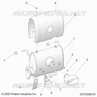 ENGINE, IMPIANTO DI SCARICO, SILENCER AND RELATED