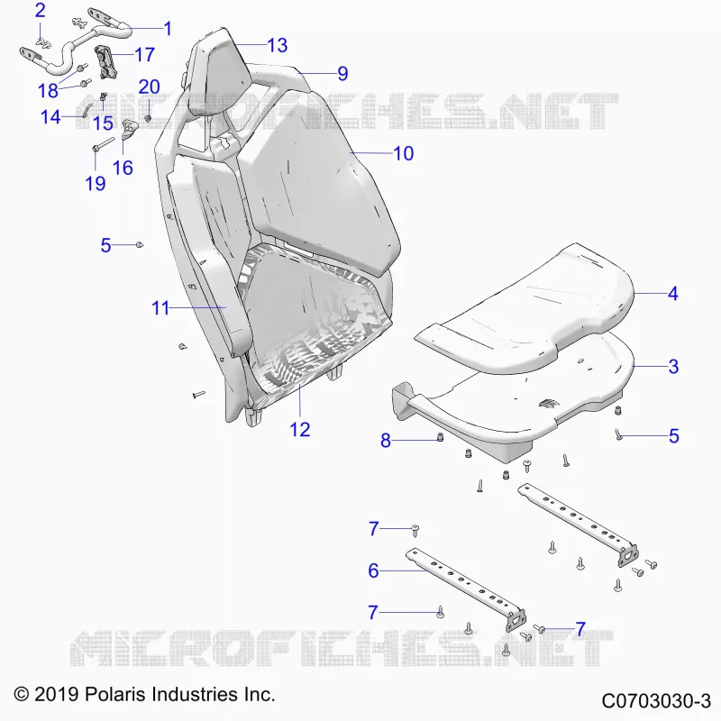 SEDE ASM., REAR, STANDARD