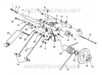 POSTERIORE COPPIA ARM 500 0972764, EUROPEAN 500 E972764 and 500 RMK 0972964 (4938393839C006)