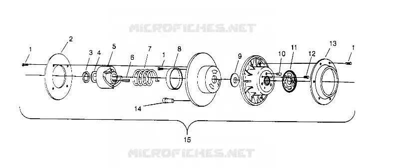 FRIZIONE DRIVEN ASSEMBLY  500 EFI 0952774, EFI SKS 0952574,   EFI SKS PT 0952 (4929052905C004)