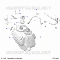 SISTEMA DI ALIMENTAZIONE CARBURANTE, FUEL TANK ASM.