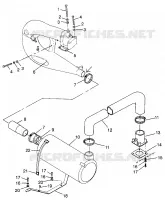 IMPIANTO DI SCARICO HURRICANE B964466 and  Intl. HURRICANE I964466 (4935733573B004)