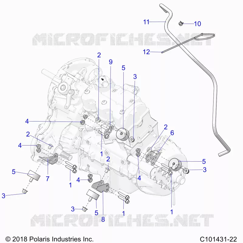 ENGINE, MOUNTING AND TRASMISSIONE MOUNTING