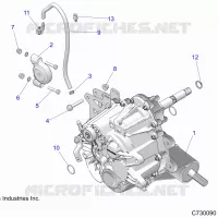 TRASMISSIONE, MAIN GEARCASE MOUNTING