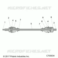 TRASMISSIONE, FRONT HALF SHAFT