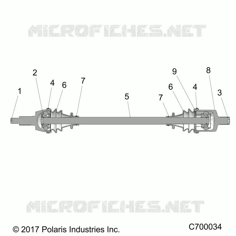 TRASMISSIONE, FRONT HALF SHAFT
