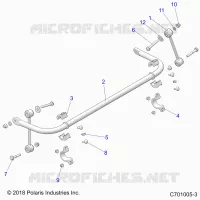 SUSPENSION, BARRA DI STABILIZZAZIONE, REAR