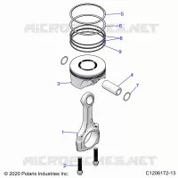 ENGINE, PISTONE &amp; ROD