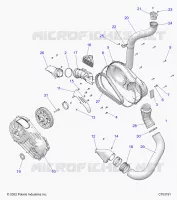 TRASMISSIONE, CLUTCH COVER AND DUCTING