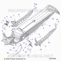 CHASSIS, PROTEZIONE FRIZIONE, FOOTRESTS, AND RUNNINGBOARDS