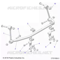 SUSPENSION, FRONT BARRA DI STABILIZZAZIONE- Z21NAM99AG (C701006-3)