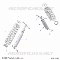 SUSPENSION, REAR SHOCK MONTAGGIO
