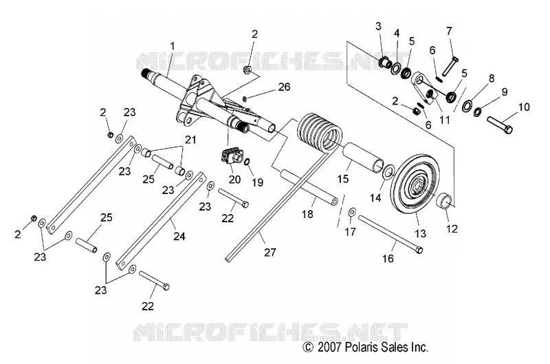SUSPENSION, POSTERIORE COPPIA ARM