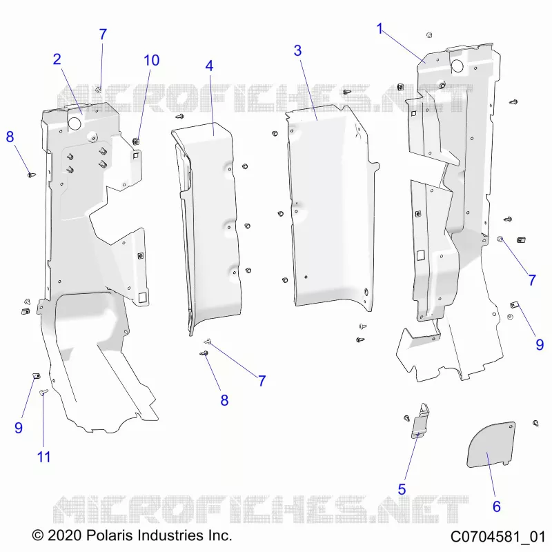 CARROZZERIA POSTERIORE CLOSEOFF, SIDE PANELS