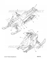 DECALS, SNOW CHECK, MATTE TITANIUM SIDE PANEL W/PINK RIBBON ACCENT SIDE PANEL