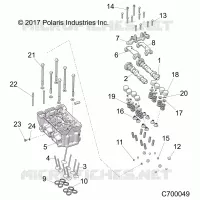 ENGINE, TESTA CILINDRO AND VALVES