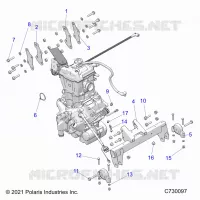 ENGINE, ENGINE AND TRASMISSIONE MOUNTING