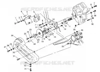 SCATOLA DEGLI INGRANAGGI/FRENO and copertura della catena MOUNTING 6x6 400L, U.S. W 958740, SWEDISH S9 (4930273027C013)