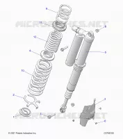 SUSPENSION, REAR SHOCK MONTAGGIO, ULTIMATE