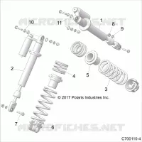 SUSPENSION, SHOCK ANTERIORE MOUNTING