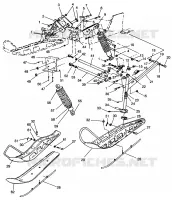 SOSPENSIONI ANTERIORI and SCIARE 500 CARB SKS 0962564,  EUROPEAN 500 CARB SKS E9625 (4931873187B001)