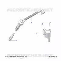 ACCENSIONE COIL, WIRE AND SPARK PLUG