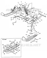 SOSPENSIONI ANTERIORI and SCIARE 600 XCR 0975677, 600 XCR SE H975677 and EUROPEAN 6 (4937963796B003)