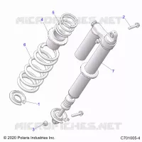 SUSPENSION, REAR SHOCK MONTAGGIO