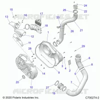 TRASMISSIONE, CLUTCH COVER AND DUCTING