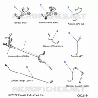 ELETTRICO, WIRE HARNESSES, HOOD/JUMPERS, GPS