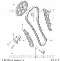 CAM CATENA AND TENSIONER