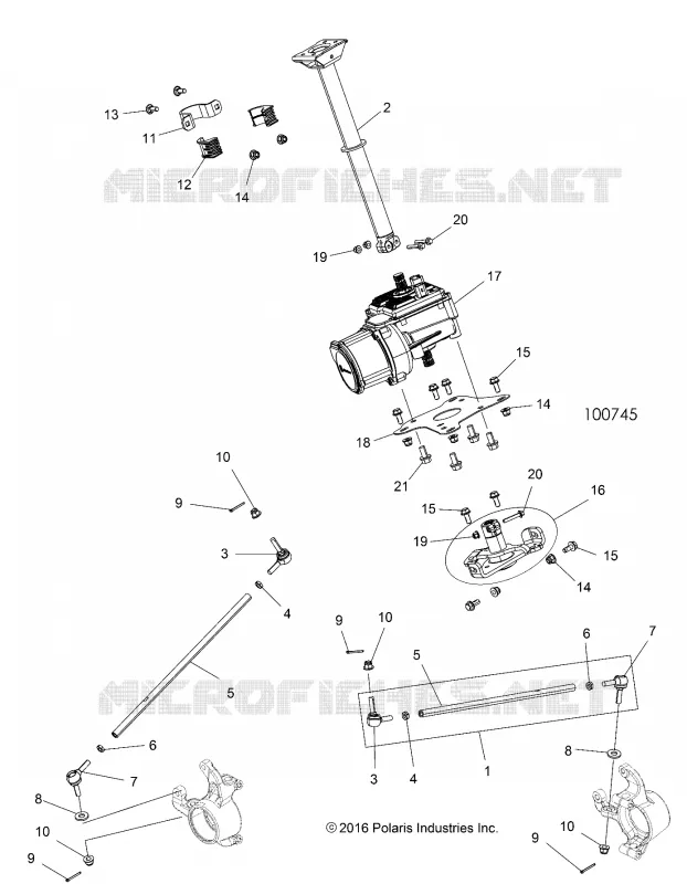 STEERING, STERZO POST ASM.
