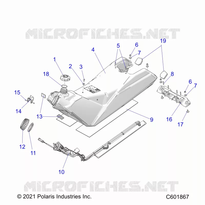 SISTEMA DI ALIMENTAZIONE CARBURANTE, FUEL TANK ASM.