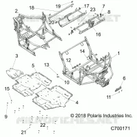 CHASSIS, TELAIO PRINCIPALE AND SKID PLATES