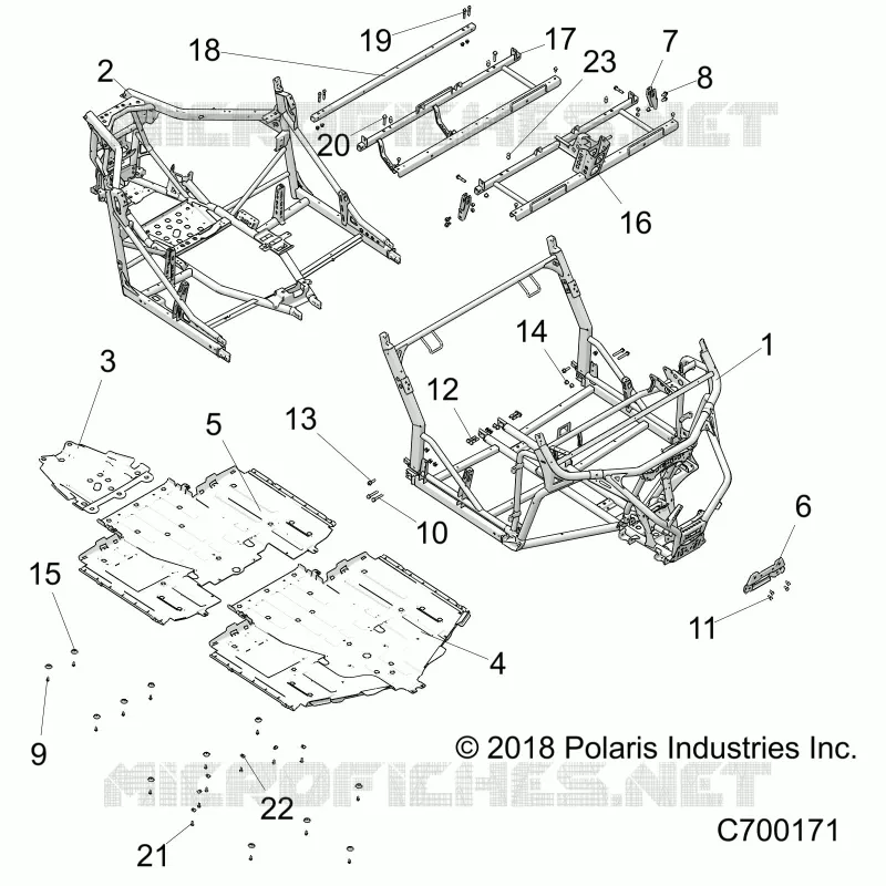 CHASSIS, TELAIO PRINCIPALE AND SKID PLATES