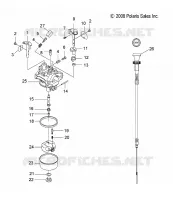 MOTORE, CARBURATORE AND CHOKE CABLE