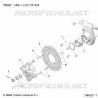 SOSPENSIONI ANTERIORI HUB, CARRIER, AND BRAKE DISC