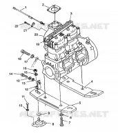 MONTAGGIO DEL MOTORE HURRICANE B964466 and Intl. HURRICANE I964466 (4935733573B001)