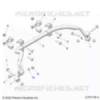 SUSPENSION, REAR BARRA DI STABILIZZAZIONE