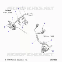ELETTRICO, WIRE HARNESS, HOOD, ELEC. START