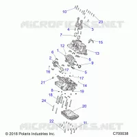 ENGINE, CRANKCASE AND ALBERO MOTORE