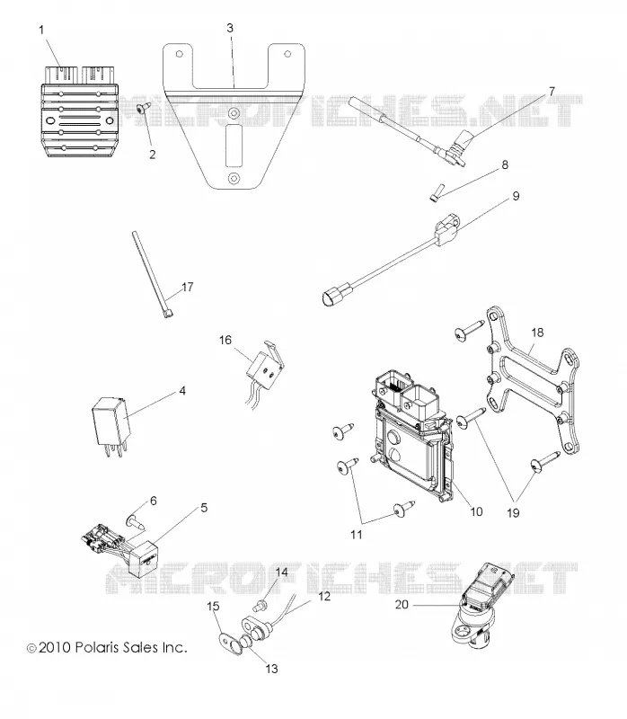 REGOLATORE, RELAYS, SENSORI and ECU