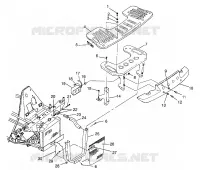 RACK ANTERIORE   PARAURTI MONTAGGIO XPLORER 400L W969140 (4935983598A009)