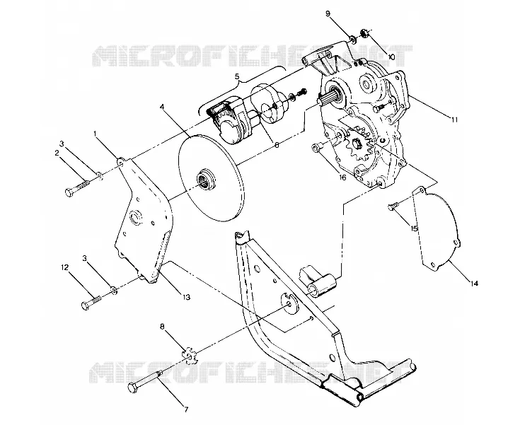RIGHT HAND GEARCASE   FRENO MOUNTING (4913491349029A)