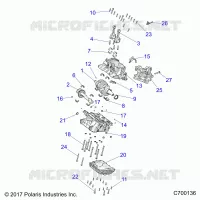 ENGINE, CRANKCASE AND ALBERO MOTORE