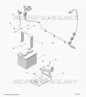 ELETTRICO, BATTERY WITH CABLES, 12V