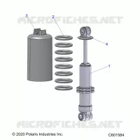 SUSPENSION, SHOCK ANTERIORE TRACK