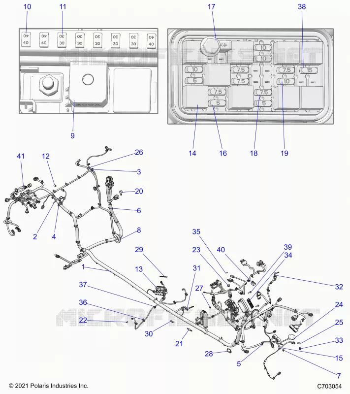 ELETTRICO, WIRE HARNESS, CHASSIS 
