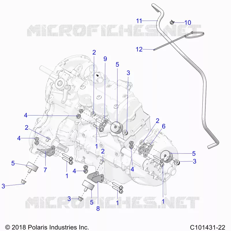 ENGINE, TRASMISSIONE MOUNTING & LONG BLOCK